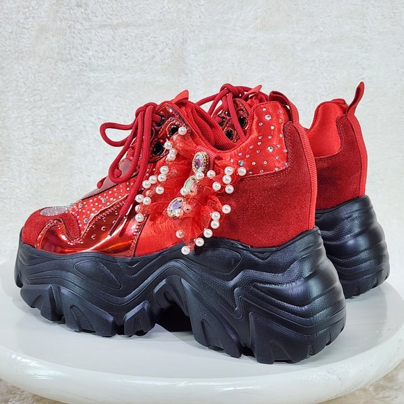 Anthony Wang 02RB Platform Sneaker Wedges - Picture 8 of 12